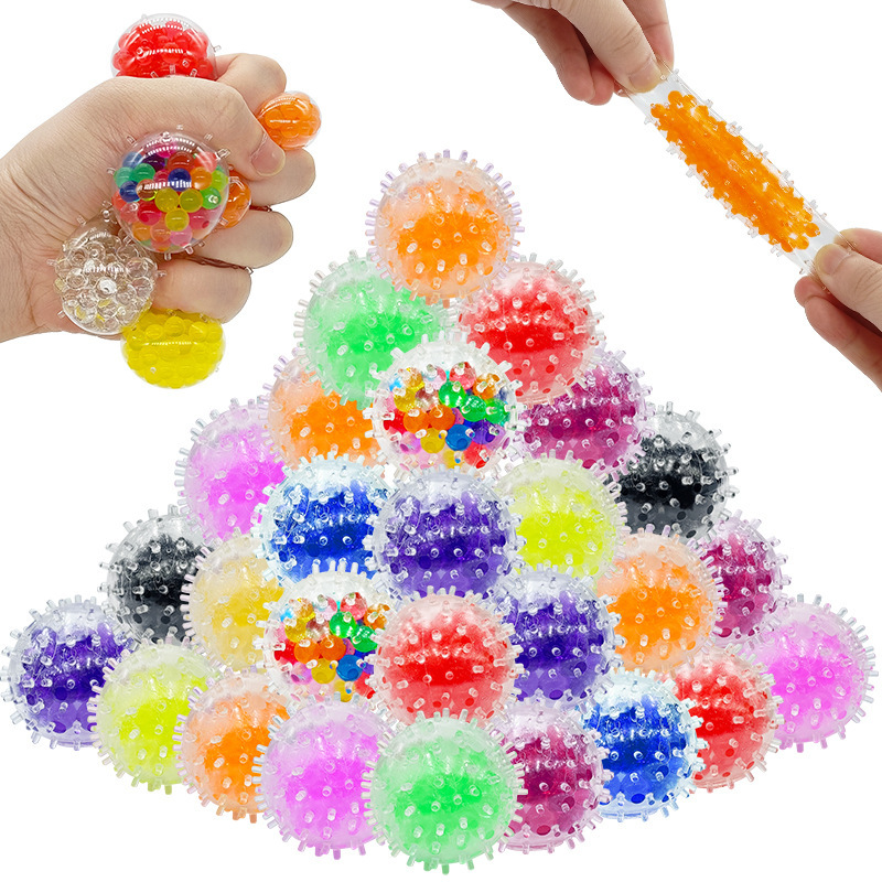 Kids Educational Songs - 24Pcs Squeeze 3.5cm Ball Grape Ball