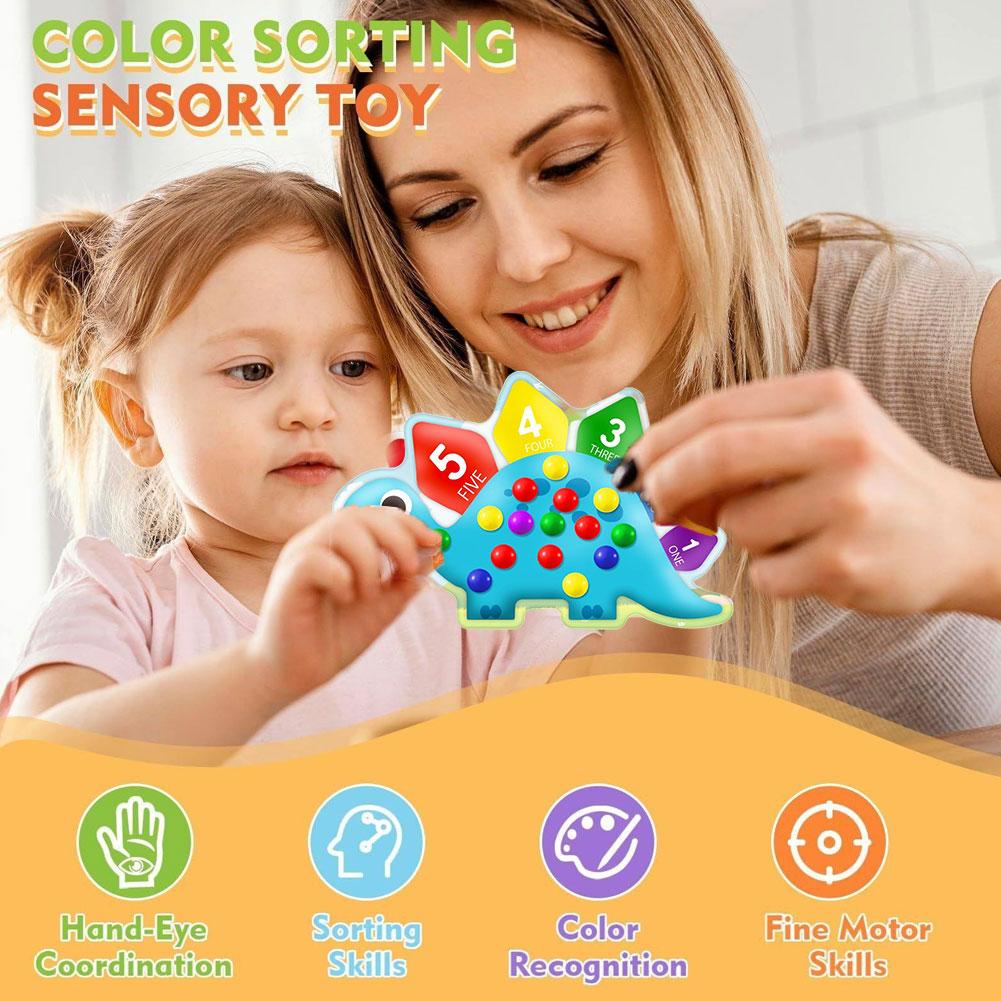 Kids Education Design - Dinosaur Sorting Toy Color Cognition Sensory