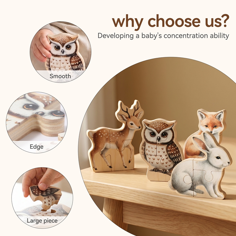Kids Educational Box - Montessori Educational Toys Wooden Hand Grab