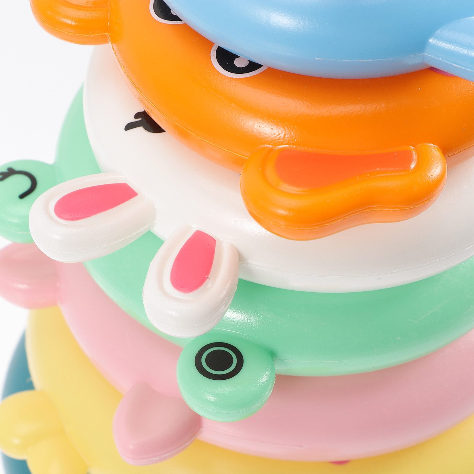 Kids Education Design - 1Set Rainbow Ring Stacking Game Bright