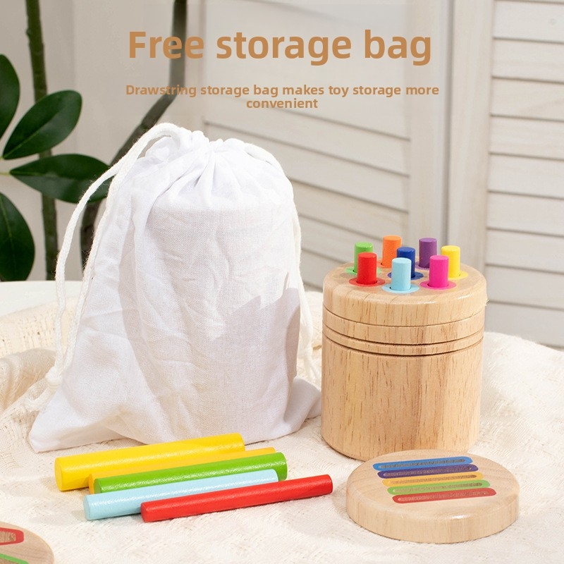 Montessori Wooden Shape Sortin - Kids Educational Box ulasan dan harga