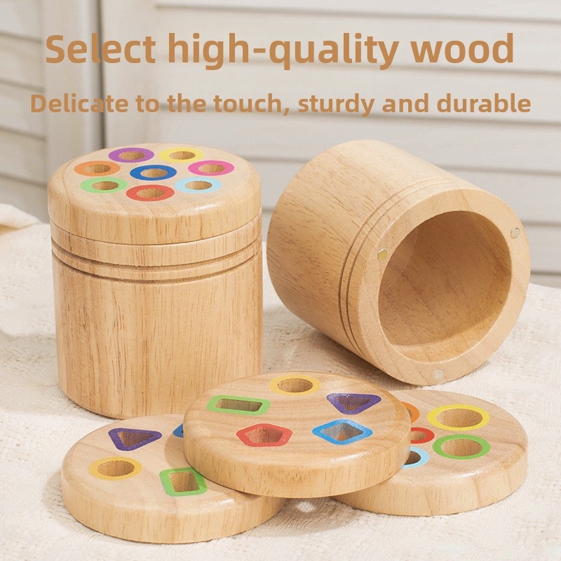 Montessori Wooden Shape Sortin - Kids Educational Box ulasan dan harga