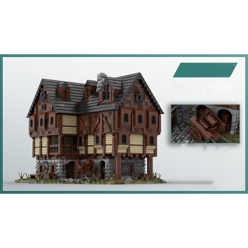 5098pcs MOC MOC Medieval House - Kids Education Pdf ulasan dan harga