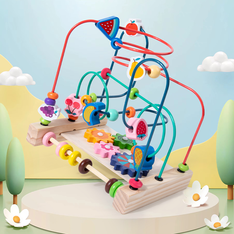 Montessori Toys Wooden Roller  - Kids Educational Box ulasan dan harga