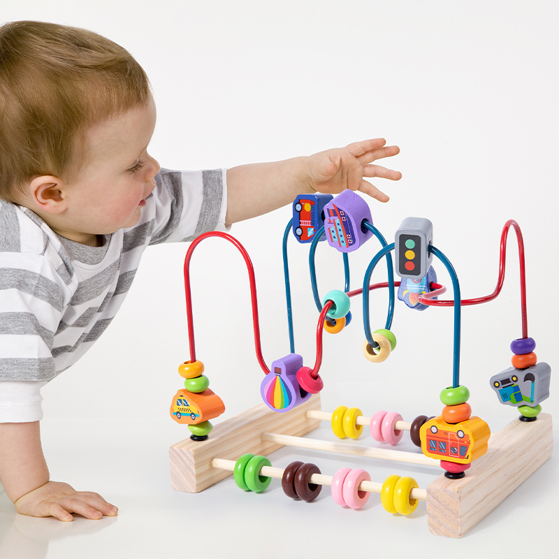 Montessori Toys Wooden Roller  - Kids Educational Box ulasan dan harga