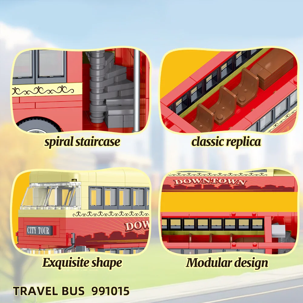 642 Pcs Germany Double-Decker  - Kids Education In Germany ulasan dan harga