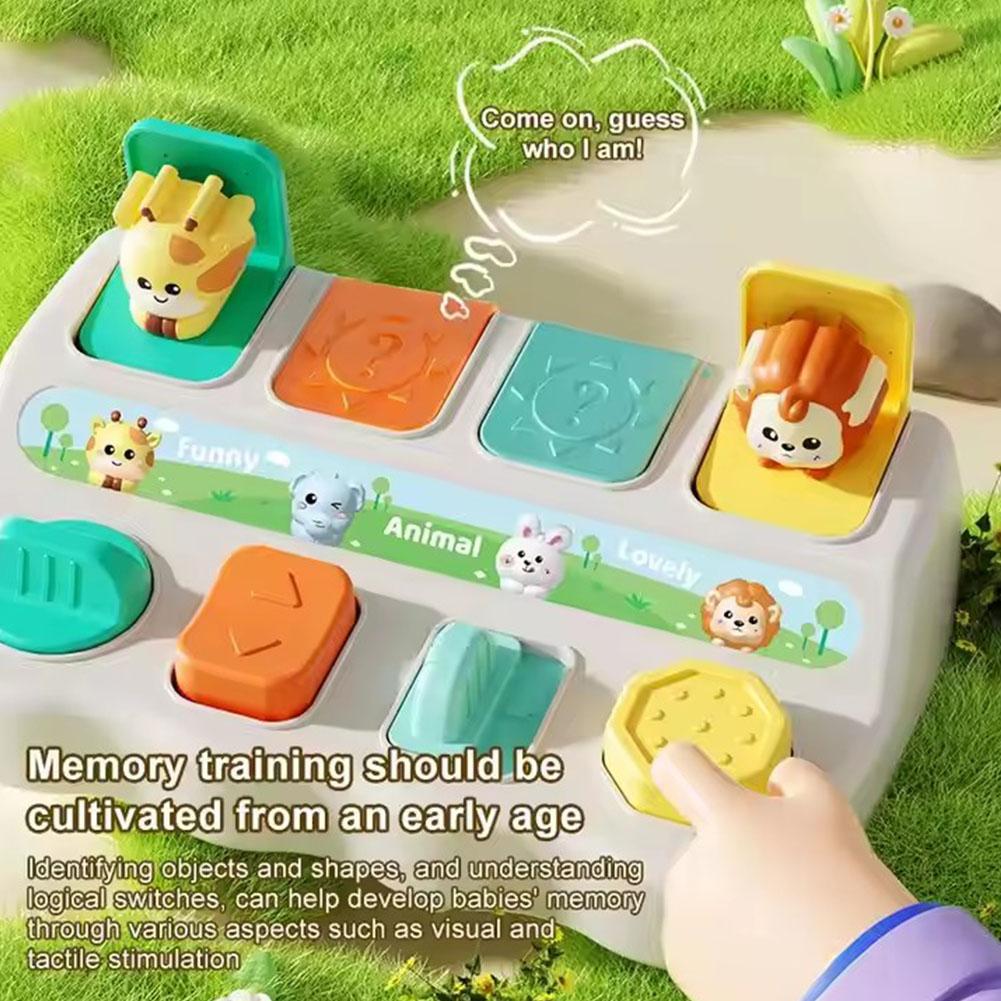 Interactive Pop Up Animals Toy - Kids Educational Box ulasan dan harga
