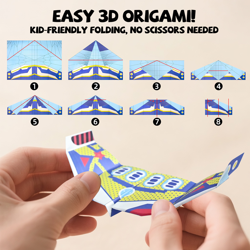 36 Sheets Paper Airplane Origa - Kids Educational Resources ulasan dan harga