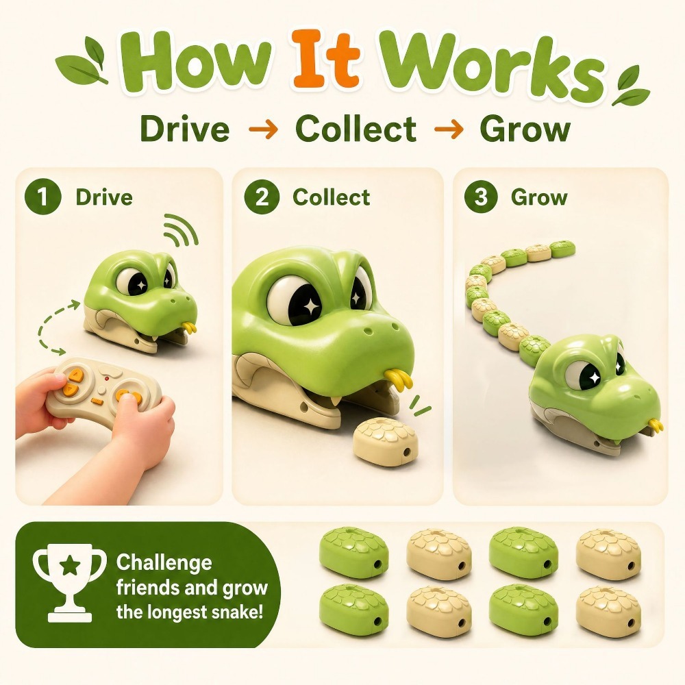 Remote Controlled Greedy Snake - Kids Educational Resources ulasan dan harga