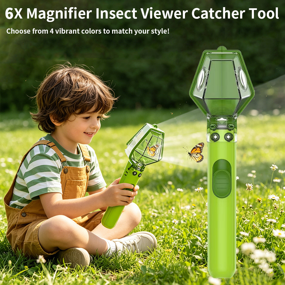 6X Magnifier Kids Bug Catcher, - Kids Educational Box ulasan dan harga