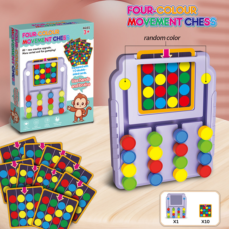 Four-Color Tic-Tac-Toe Logic T - Kids Education Material ulasan dan harga