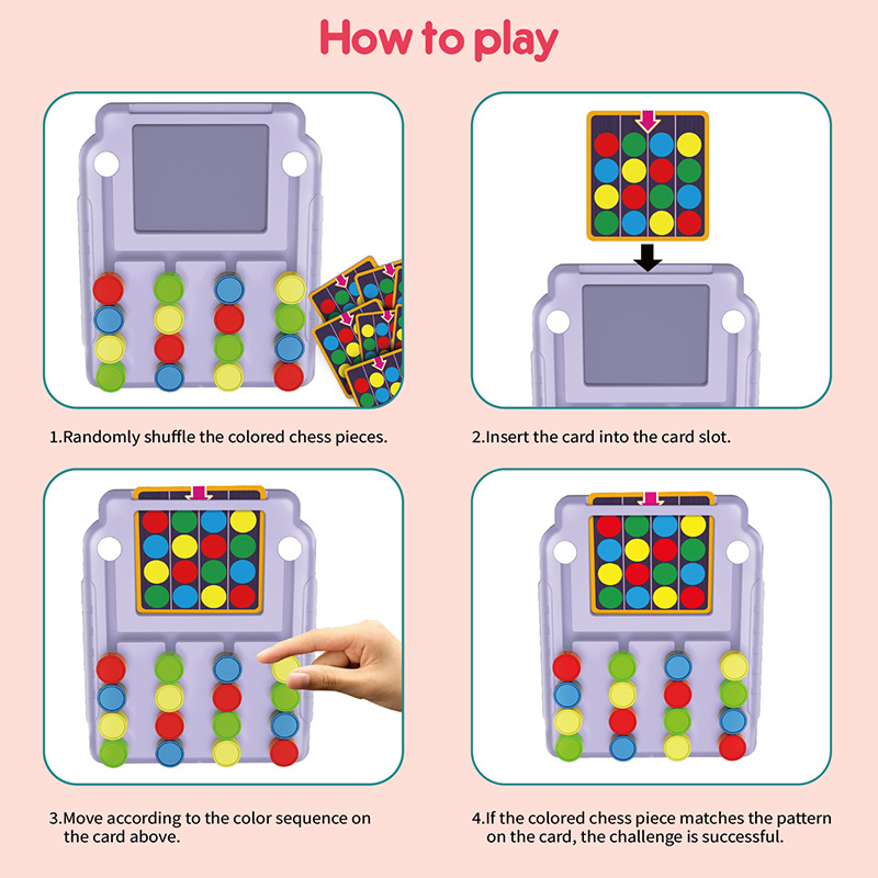 Four-Color Tic-Tac-Toe Logic T - Kids Education Material ulasan dan harga